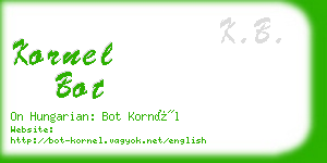 kornel bot business card